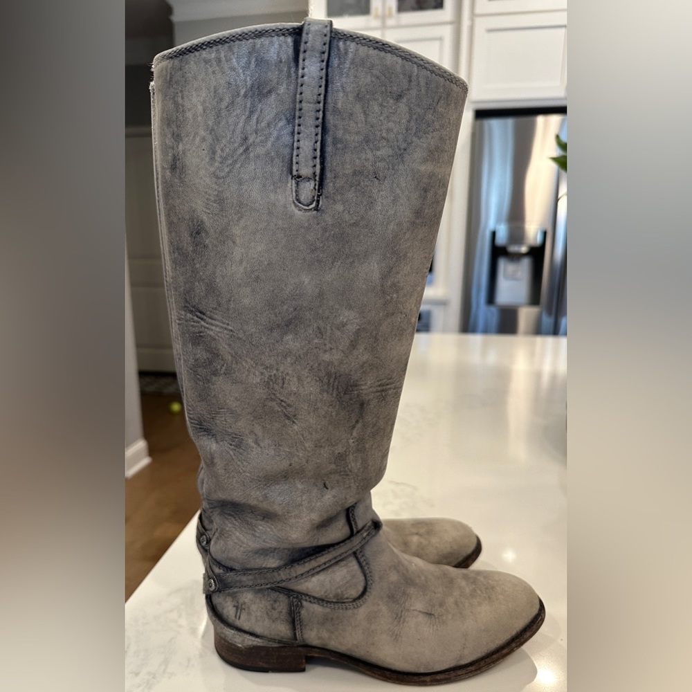 Frye Rustic Black Riding Boots Size 6